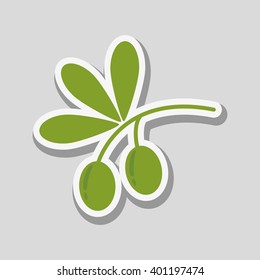 olive oil icon design, vector illustration