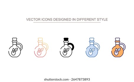 Olive Oil icon design with white background stock illustration