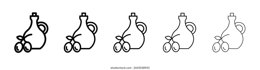 Olive oil icon filled flat sign concept for web design.