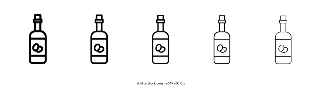 Olive oil icon Flat design on isolated background