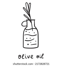 Olive oil icon. Graphic design. Vector outline illustration.