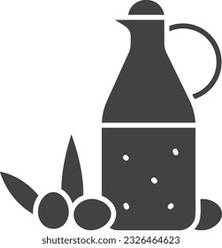 Olive Oil Icon image. Suitable for mobile application.
