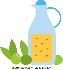 Olive Oil Icon image. Suitable for mobile application.