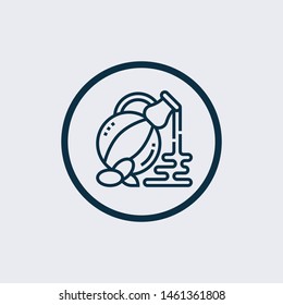 Olive oil icon isolated on white background. Olive oil icon simple sign. Olive oil icon trendy and modern symbol for graphic and web design. Olive oil icon flat vector illustration for logo, web, app