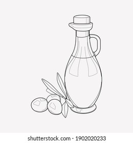 Olive oil icon line element. Vector illustration of olive oil icon line isolated on clean background for your web mobile app logo design.