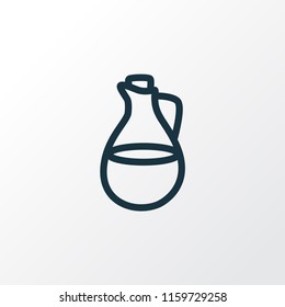 Olive oil icon line symbol. Premium quality isolated jug element in trendy style.