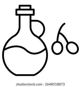 Olive oil icon Outline isolated logo mark