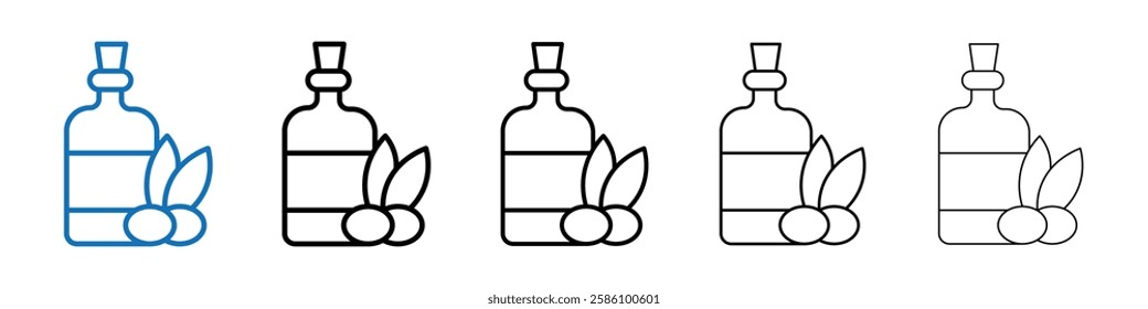 Olive oil icon Outline vector logo for web ui
