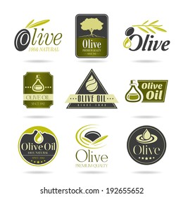 Olive oil icon set - 2