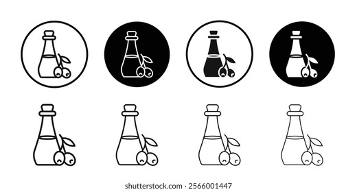 Olive oil icon Simple thin outline