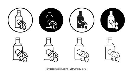 Olive oil icon Simple thin outline