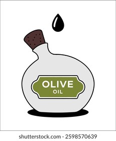 olive oil icon vector design template in white background.