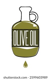 olive oil icon vector design template in white background.