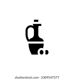 olive oil icon vector graphic with colors