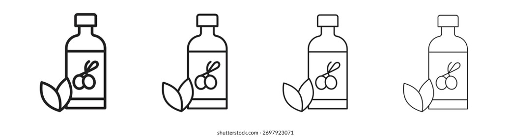 Ilustração vetorial do ícone de azeite. Vetor editável EPS 10.