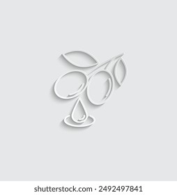 Olivenöl-Symbol Vektorgrafik Zeichen