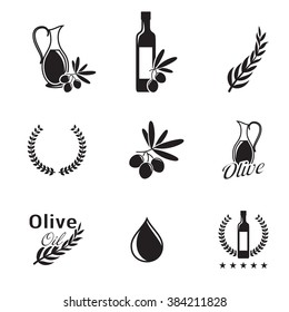 Olive oil icons 