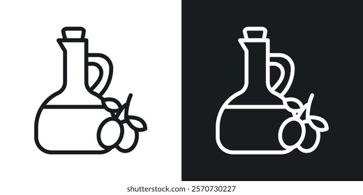 Olive oil icons set vectors on white background.