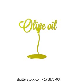 olive oil isolated sign