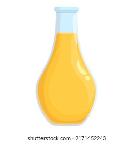 Olive oil jug icon cartoon vector. Virgin food. Extra plant