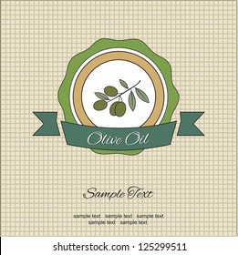Olive oil label