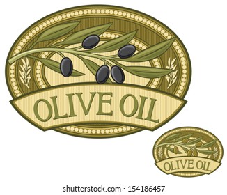 olive oil label 