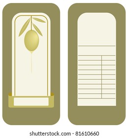 Olive Oil Label