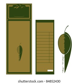 Olive Oil Label - front and back