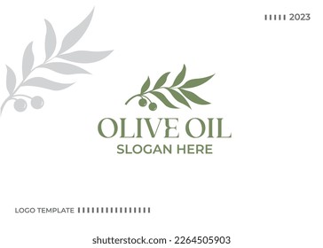 olive oil leaf logo design vector icon symbol illustration