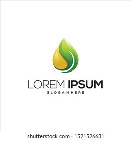 olive oil with leaf logo illustrations
