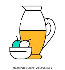 olive oil line icon vector. olive oil sign. isolated symbol illustration