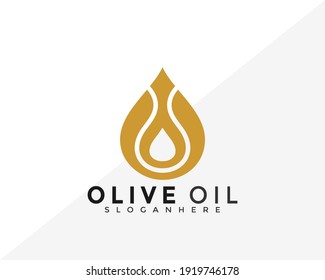 Olive Oil Logo Design. Creative Idea logos designs Vector illustration template