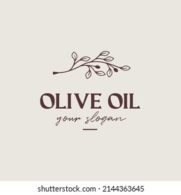 olive oil logo design, Extra virgin olive oil symbol with typography