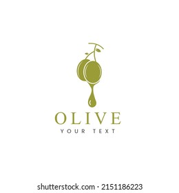 Olive Oil Logo Design Tamplate