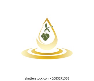 Olive oil logo design template