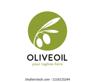 Olive Oil Logo Design Template