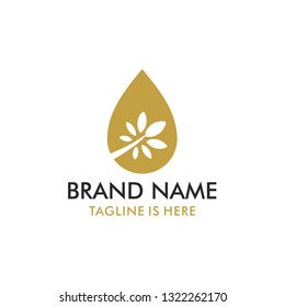 Olive oil logo design template