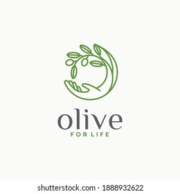 Olive Oil Logo Design Template