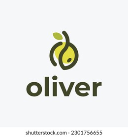 plantilla de diseño del logotipo del aceite de oliva