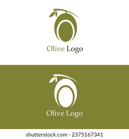 Olive oil logo design template