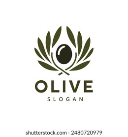 Olive Oil Logo Design Template, Premium Olive Oil product icon