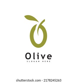 Olive oil logo design vector template