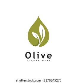 Olive oil logo design vector template