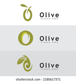 Olive oil logo design vector template