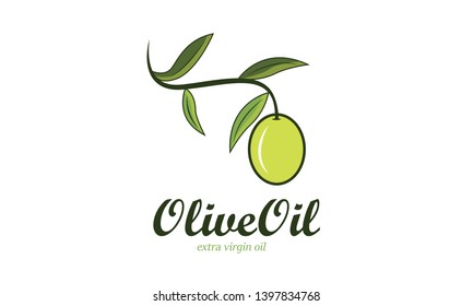 olive oil logo and food 
