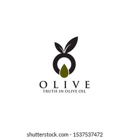 Olive oil logo icon design vector template