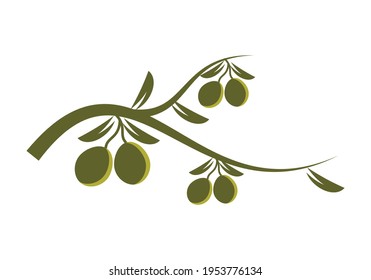 olive oil logo or icon design vector template