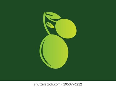 olive oil logo or icon design vector template