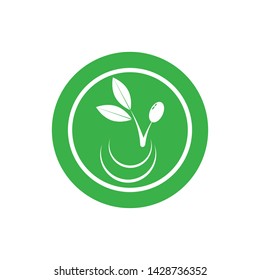 olive oil logo icon template design business