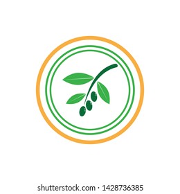 olive oil logo icon template design business